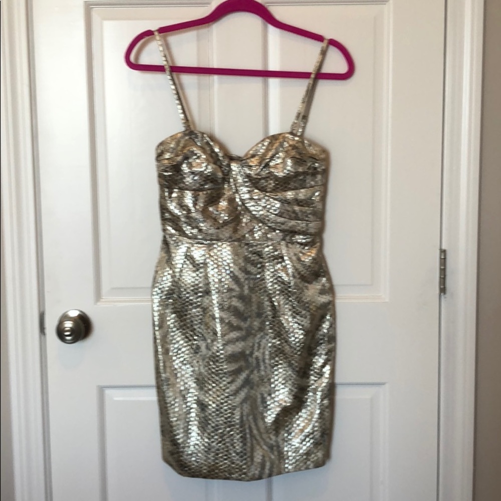 Leifsdottir Reptile Print Mini Dress